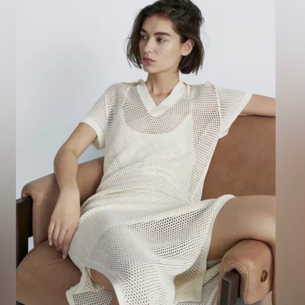 NWT Rag&Bone Leah Polo Maxi Dress in Vanilla Large